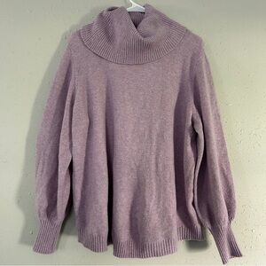Philosophy Purple Turtleneck Comfy Soft Pastel 2X